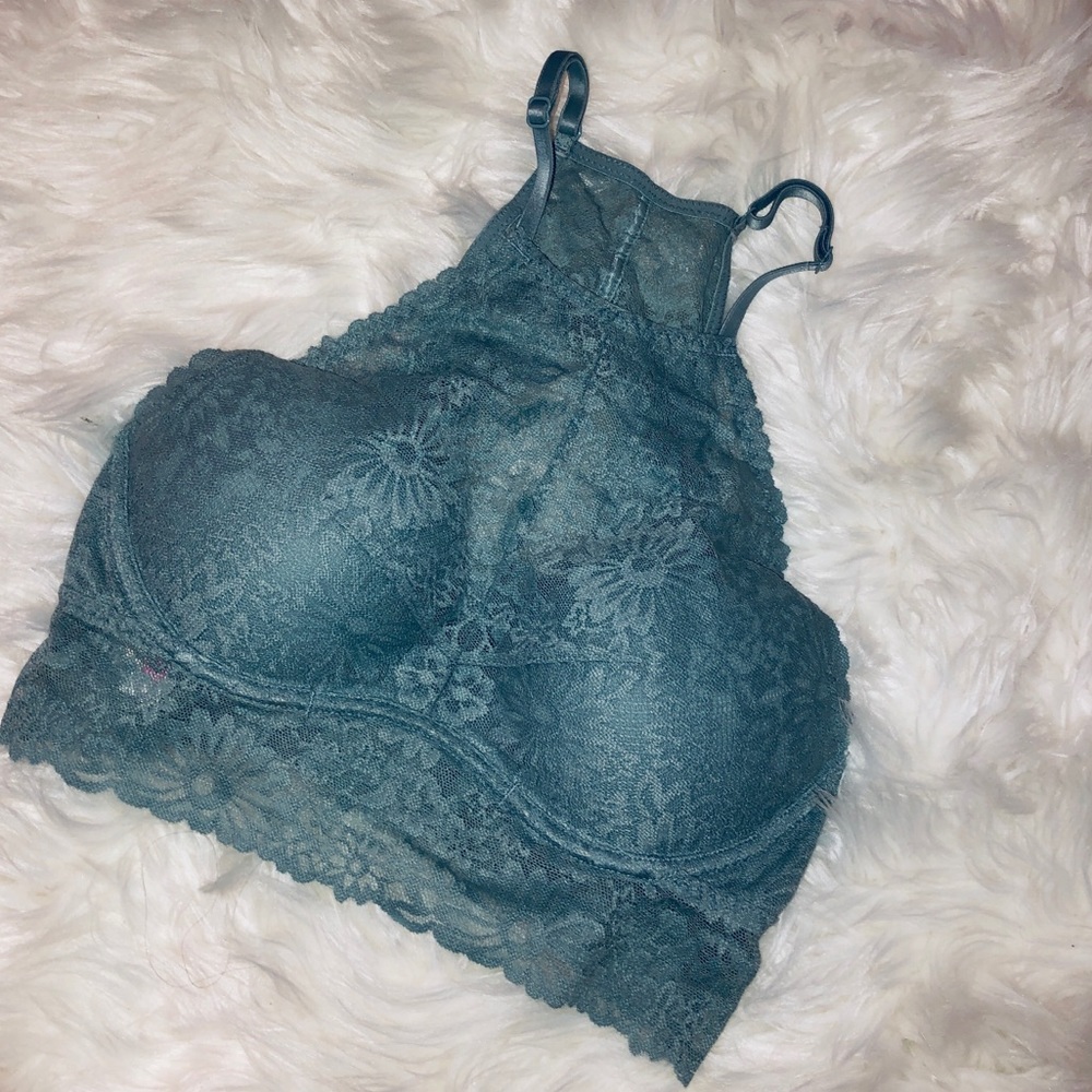 NWT Victoria’s Secret Pink Blue Lace Bralette